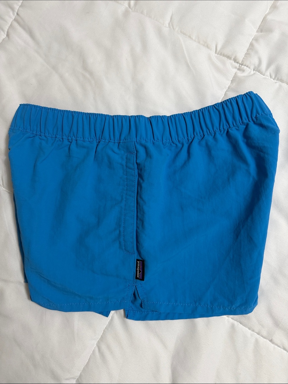 Patagonia Women's Bright Blue Athletic Shorts - Picture 3 of 5